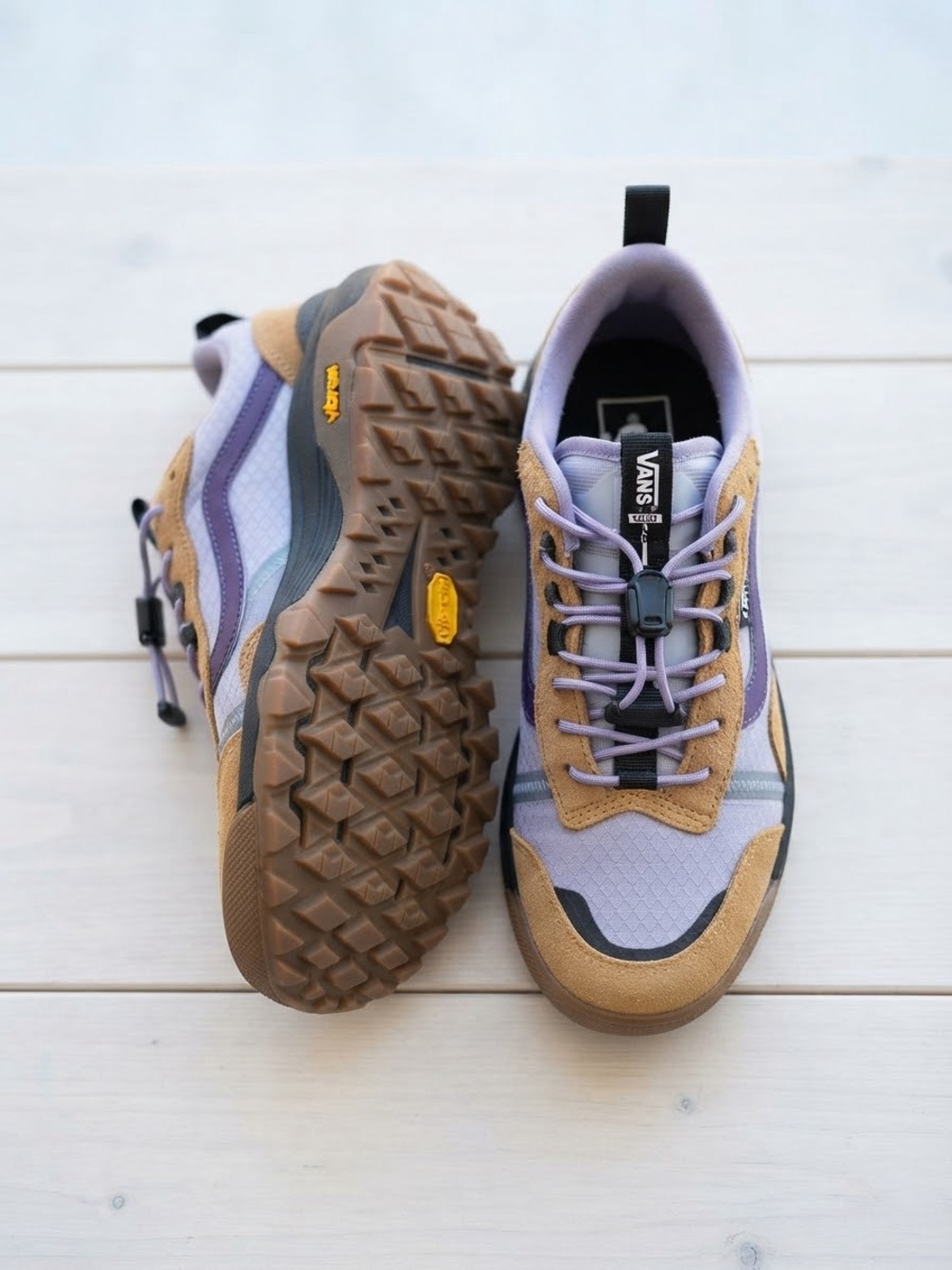 Vans Women's Lavender and Tan Trail Sneakers